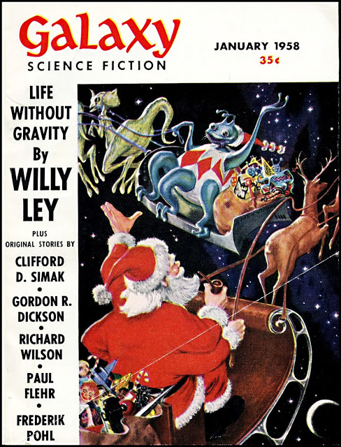 Galaxy Magazine - January 1958 - cover by Ed Emishwiller