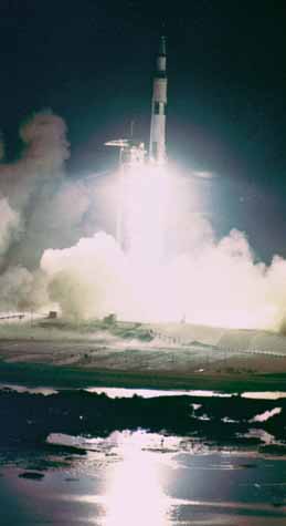 The night launch of Apollo 17. Image Credit: NASA