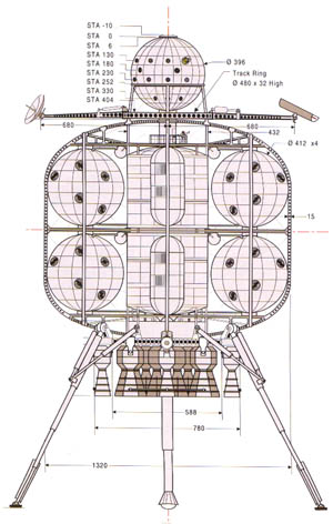 The classic moonship as designed by Wernher von Braun for the Conquest of the Moon. Illustration Copyright © 1999 by Jon C. Rogers All Rights Reserved. From The Spaceship Handbook