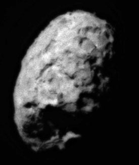 Comet Wild2 as imaged by the Stardust spacecraft. Image credit NASA/JPL.