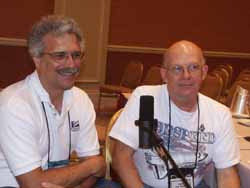 Jack Hagerty and Jon C. Rogers during their Hour 25 interview.  Picture Copyright © 2002 by Suzanne Gibson.  All Rights Reserved.