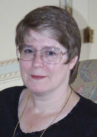 Lois McMaster Bujold at her Hour 25 interview. Picture Copyright © 2003 by Warren W. James.  All Rights Reserved.