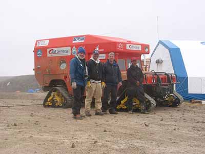 The rover at the Houghton Mars Project Base Camp. (Photo NASA Haughton-Mars Project 2003/K. Cowing) Click to see more.