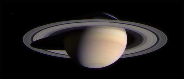 Saturn, color. Image credit NASA/JPL.