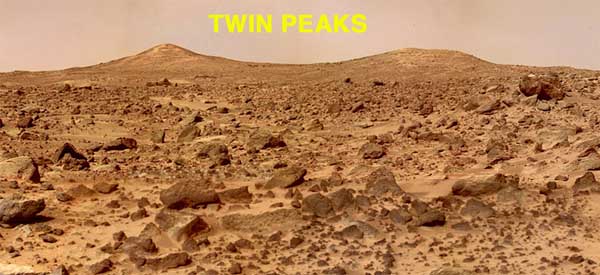 Twin Peaks.   Image credit NASA/JPL. 