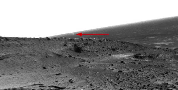 Spirit, dust devil. Image credit NASA/JPL.