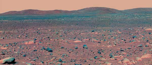 The road behind. Image credit NASA/JPL.