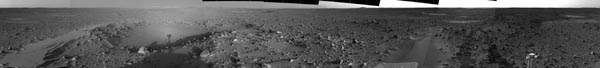 A 360 degree pan of the area around Spirit. Image credit NASA/JPL.