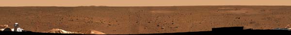A 360 degree panorama of the region around the Spirit lander. Image credit NASA/JPL.
