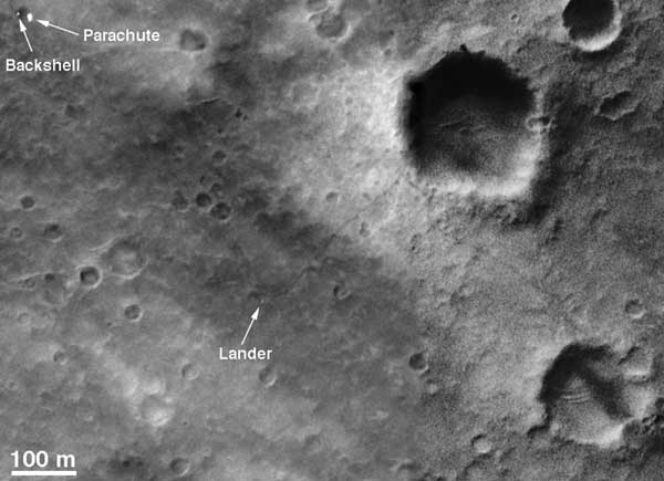 Spirit traverse path. Image credit NASA/JPL.